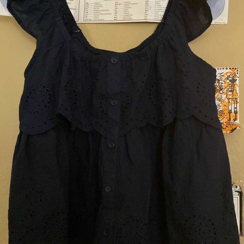 Planet Heart Navy Blue Top